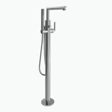 Load image into Gallery viewer, Moen S93005 Arris Collection Floor Mounted Tub Filler with Personal Hand Shower in Chrome
