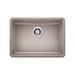 BLANCO Precis 25" ADA Single Bowl Kitchen Sink - Truffle