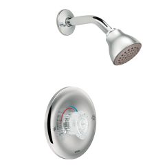Moen T182 Chateau Collection Single Handle Posi-Temp Pressure Balanced Shower Trim in Chrome