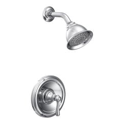 Moen Kingsley Collection Single Handle Posi-Temp Pressure Balanced Shower Trim in Chrome