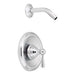 Moen Kingsley Collection Single Handle Posi-Temp Pressure Balanced Shower Trim Less Shower Head from the in Chrome
