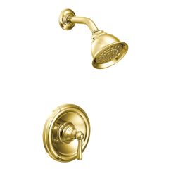 Moen Kingsley Collection Single Handle Posi-Temp Pressure Balanced Shower Trim in Polished Brass