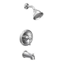 Load image into Gallery viewer, Moen T2113 Kingsley Collection Single Handle Posi-Temp Pressure Balanced Tub and Shower Trim in Chrome
