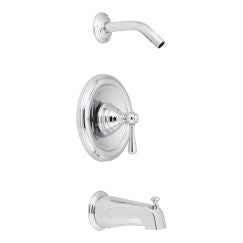 Moen T2113NH Kingsley Collection Posi-Temp Pressure Balanced Tub and Shower Trim and Tub Spout in Chrome