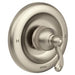 Moen Traditional Single Handle Pressure Balanced Valve Trim Only in Spot Resist Brushed Nickel