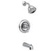 Moen Traditional Tub and Shower Trim Package with Single Function Shower Head in Chrome