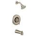 Moen Eva Collection Single Handle Posi-Temp Pressure Balanced Tub and Shower Trim with Eco Performance Shower Head in Brushed Nickel