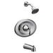 Moen Eva Posi-Temp Pressure Balanced Tub and Shower Trim with 1.75 GPM in Chrome