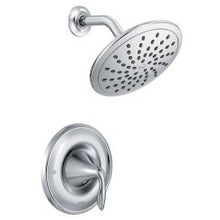 Load image into Gallery viewer, Moen T2232EP Eva Pressure Balanced Shower Trim Package with Single Function Rain Shower Head - Less Valve in Chrome
