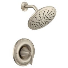 Load image into Gallery viewer, Moen T2232EP Eva Pressure Balanced Shower Trim Package with Single Function Rain Shower Head - Less Valve in Brushed Nickel
