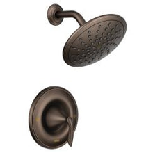 Load image into Gallery viewer, Moen T2232EP Eva Pressure Balanced Shower Trim Package with Single Function Rain Shower Head - Less Valve in Oil Rubbed Bronze
