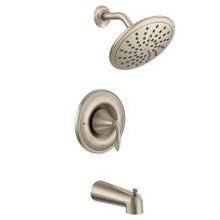 Load image into Gallery viewer, Moen T2233EP Eva Tub and Shower Trim Package with Single Function Shower Head in Brushed Nickel
