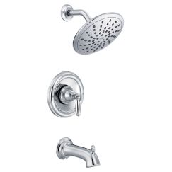 Moen T2253EP Brantford Tub Shower Faucet System with Rainshower Showerhead  in Chrome