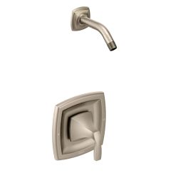 Moen Voss One Handle Posi-Temp Shower Trim Kit Less Showerhead in Brushed Nickel