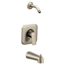 Load image into Gallery viewer, Moen T2813NH Rizon Tub and Shower Trim and Only - Less Shower Head in Brushed Nickel
