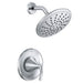 Moen T2842 Glyde Pressure Balanced Shower Trim Package with Single Function Rain Shower Head - Less Valve in Chrome