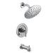 Moen Gibson Pressure Balanced Tub and Shower Trim Package with Single Function Shower Head - Less Valve in Chrome