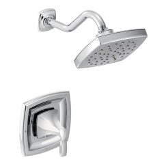 Moen Voss Single Handle 1-Spray Moentrol Shower Faucet Trim Kit with Valve in Chrome