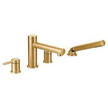 Load image into Gallery viewer, Moen T394 Two-Handle Roman Tub Faucet Includes Hand Shower
