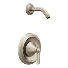 Load image into Gallery viewer, Moen T4502NH Wynford Single Handle Posi-Temp Pressure Balanced Shower Trim and Shower Arm Only (Less Valve) in Brushed Nickel

