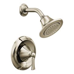 Moen Wynford Single Handle 1-Spray Posi-Temp Shower Faucet Trim Kit in Polished Nickel