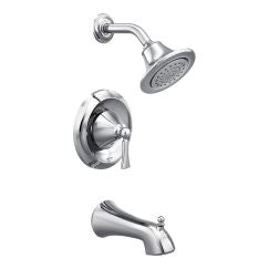 Moen T4503EP Wynford Single Handle 1-Spray Tub and Shower Faucet Trim Kit in Chrome