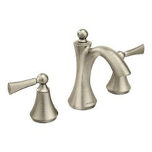 Load image into Gallery viewer, Moen T4520 Wynford 8&amp;quot; Widespread Two Handle High-Arc Bathroom Faucet in Brushed Nickel
