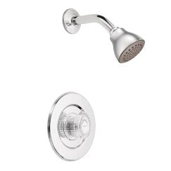 Moen T473EP Chateau Pressure Balanced Shower Trim Package with Single Function Shower Head in Chrome