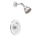 Moen T473EP Chateau Pressure Balanced Shower Trim Package with Single Function Shower Head in Chrome
