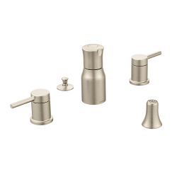Moen Align Two Handle Bidet Faucet Trim Kit with Valve in Brushed Nickel