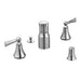 Moen Wynford Double Handle Widespread Bidet Faucet with Pop-Up Waste Assembly in Chrome