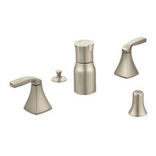 Load image into Gallery viewer, Moen T5269 Voss Two Handle Bidet Faucet Trim Kit with Valve in Brushed Nickel
