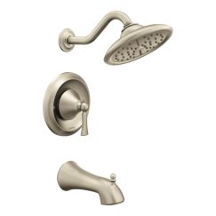 Moen Wynford Single Handle 1-Spray Moentrol Tub and Shower Faucet Trim Kit in Brushed Nickel