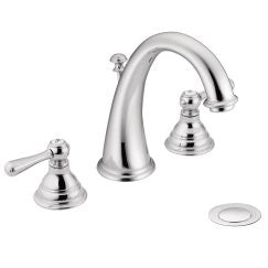 Moen T6125 Kingsley 8" Widespread Two Handle High-Arc Bathroom Faucet Trim Kit in Chrome