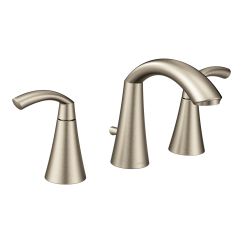 Moen T6173 Glyde 8" Widespread Two Handle High-Arc Bathroom Faucet in Brushed Nickel