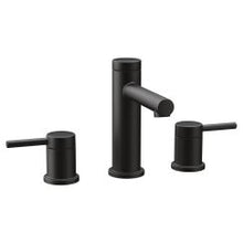 Load image into Gallery viewer, Moen T6193 Align 8&amp;quot; Widespread Two Handle Bathroom Faucet Trim Kit in Matte Black

