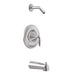 Moen Eva Posi-Temp Pressure Balanced Tub and Shower Trim and Tub Spout in Chrome