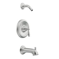 Moen Brantford Single Handle Pressure Balance Tub and Shower Faucet Trim without Showerhead in Chrome