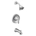 Moen Glyde Single Handle 2.5 GPM Pressure Balance Tub and Shower Faucet Trim Kit in Chrome
