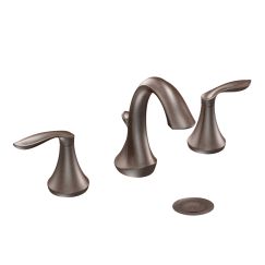 Moen T6420 Eva 8" Widespread Two Handle Bathroom Faucet Trim Kit with Valve in Oil Rubbed Bronze