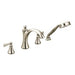 Moen T654 Wynford Two Handle Deck Mount Roman Tub Faucet with Handshower in Polished Nickel