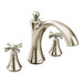 Moen T657 Wynford Two Handle Non Diverter Roman Tub Faucet in Polished Nickel