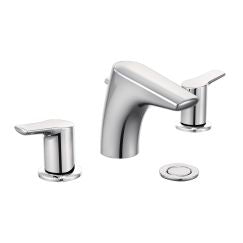 Moen T6820 Method 8" Widespread Two Handle Low-Arc Bathroom Faucet Trim Kit in Chrome