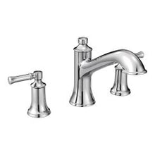 Load image into Gallery viewer, Moen T683 Dartmoor 8&amp;quot; Widespread Two Handle Roman Tub Bathroom Faucet in Chrome

