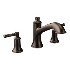 Moen T683 Dartmoor 8" Widespread Two Handle Roman Tub Bathroom Faucet in Oil Rubbed Bronze