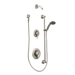 Moen Commercial M-Dura Posi-Temp Shower Trim without Showerhead in Classic Brushed Nickel
