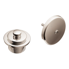 Moen T90331 Push-n-lock Tub Drain Kit with 1 - 1/2" Threads in Polished Nickel
