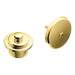 Moen T90331 Push-n-lock Tub Drain Kit with 1 - 1/2" Threads in Polished Brass