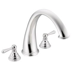 Moen T920 Kingsley Two Handle High Arc Roman Tub Faucet in Chrome