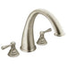 Moen T920 Kingsley Two Handle High Arc Roman Tub Faucet in Brushed Nickel